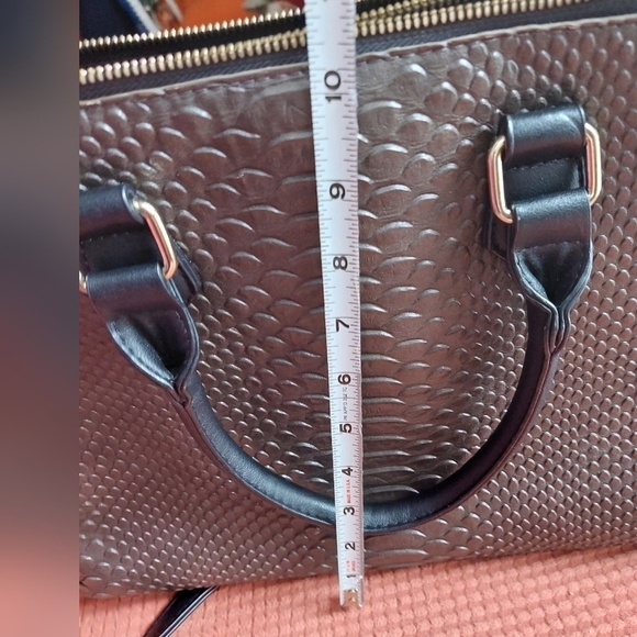 Taupe Large Formed Shell Bag - Picture 16 of 16